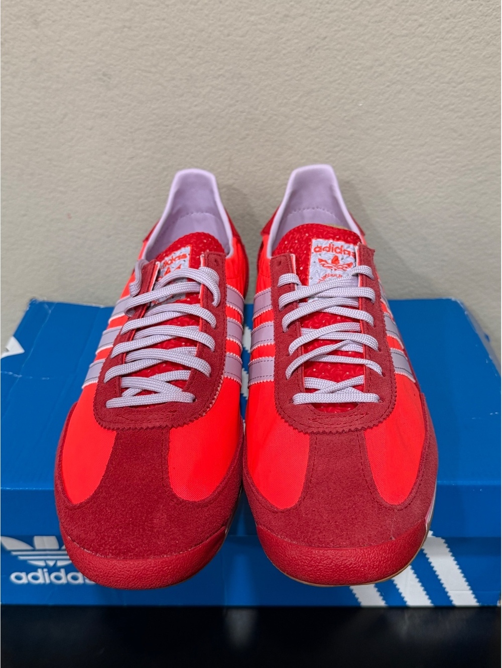 Size 10 - Adidas Women’s SL72 OG “Solar Red Lavender” - Picture 3 of 6